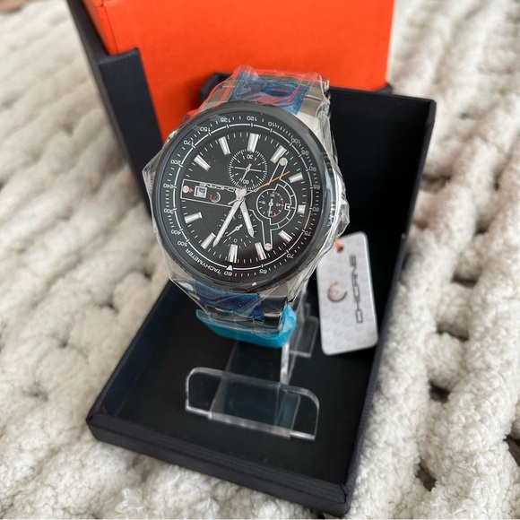 NWT Chicane Chronograph CH4243 Stainless Steel Men's Watch - Picture 2 of 14